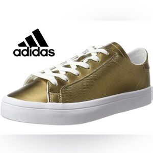 Adidas women’s courtvantage fitness shoes - Gold Copper Metallic Copper Metallic